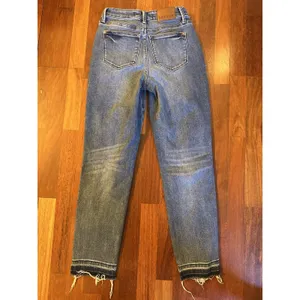 Judy Blue Los Angeles Boyfriend Fit Womens Jeans Size 1/25 Blue Senim Raw Hem thumbnail 2