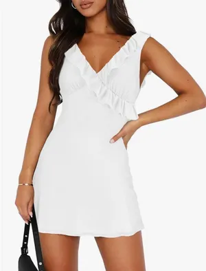 Amazon White Mini Dress thumbnail 1