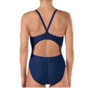SPEEDO Power FLEX ECO Solid Core Flyback One Piece Swimsuit, Navy, Size 30, NWOT thumbnail 4