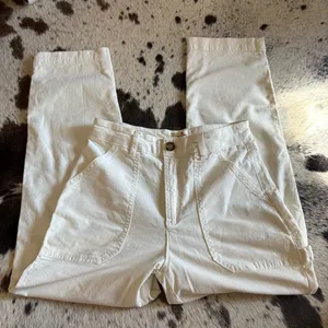 MARINE LAYER Cream Maya Slim Straight Utility Pants Size 6‎ thumbnail 3