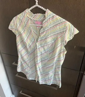 Lilly pultizer white dot shirt ruffle size‎ 6 thumbnail 1