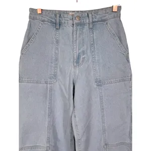 Rails Women's Getty Crop High Rise Wide Leg Jeans Light Wash Blue Size 27 Denim thumbnail 7