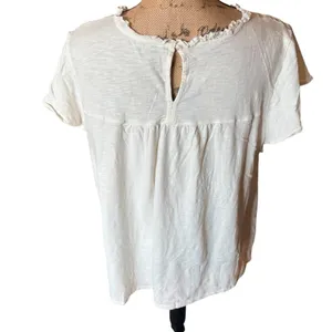 ella moss Off-White Short Sleeve Tee Plus Size XXL thumbnail 6