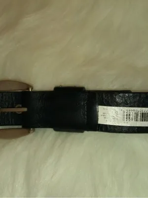 Kohl's L Black Vegan Grommets Belt thumbnail 2