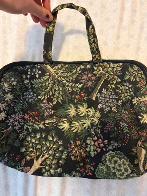 vintage floral bag Black thumbnail 1