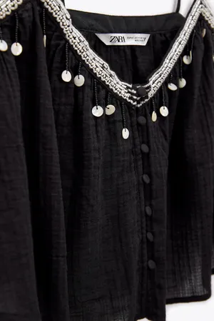 ZARA Beaded Top thumbnail 3