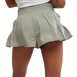NWOT FP Movement X F P Women's Get Your Flirt On Shorts In Sage Stone thumbnail 5