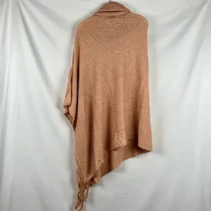 NWT Evy’s Tree Asymmetrical Ponch Cowl Neck Sweater OS thumbnail 4