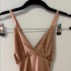 SKIMS BARELY THERE BODYSUIT BRIEF Sz SMALL BRONZE thumbnail 3