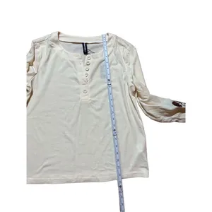 NEW Noracora‎ cream long sleeve blouse with floral embroidered detail sz S thumbnail 9
