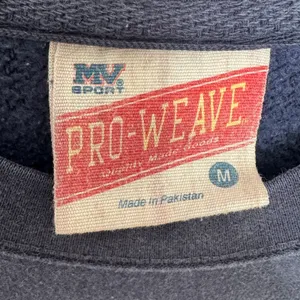 Vintage 1990s MV Sport Pro-Weave Maine Navy Crewneck Sweatshirt Medium thumbnail 7