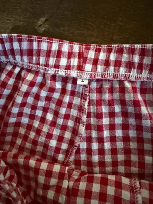 Red Gingham shorts Size L thumbnail 3