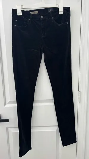 AG adriano goldschmied the legging super skinny suede jeans pants thumbnail 1