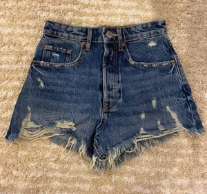 ZARA High Waisted Denim Shorts thumbnail 1