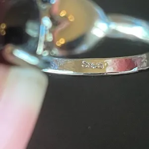 Black agate S925 silver ring size 7.75 thumbnail 3