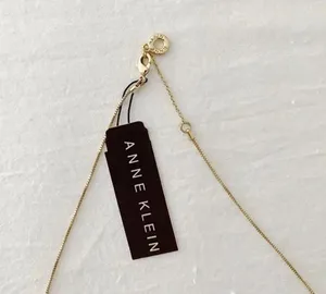 Anne Klein Y2K Dainty Gold Rhinestone ‘L’ 16” Necklace NWT thumbnail 6