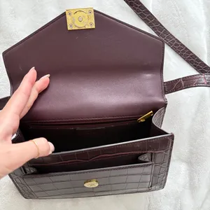 Brown Shoulder Bag Croc JW PEI thumbnail 7