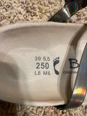 Birkenstock Betula Iridescent Strappy Sandals - Beige Footbed thumbnail 3