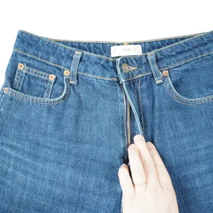 Mango MNG‎ Women's Size 4 Denim 100% Cotton Wide Leg High Waisted Blue Jeans thumbnail 3