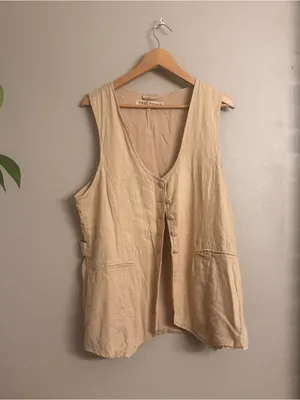 FREE PEOPLE Millie‎ Linen Vest thumbnail 2