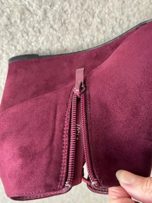 Burgundy, suede, journeys end wedge shoes thumbnail 4