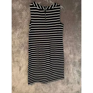 Talbots Striped Knee Length Sleeveless 100% Cotton Dress MEDIUM #757 thumbnail 4