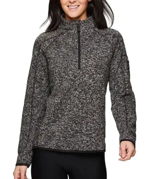 Avalanche 1/4 Zip Knit Pullover Sweatshirt Grey Women’s Small thumbnail 1