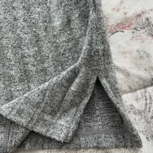 Anthropologie Eri+Ali Fiona Hacci gray ribbed mock neck sweater, size M comfy thumbnail 12
