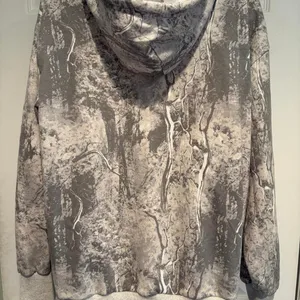 Cult Favorite Camo Zip Hoodie Womens Small Gray Pink Too Busy For You Y2K Fleece thumbnail 5