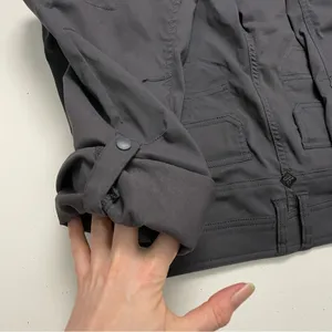 prAna Halle Pant Cargo Convertible Roll Up Stretch Zion Travel Hiking Grey Coal thumbnail 11