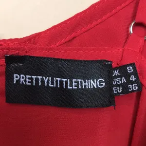 PrettyLittleThing Women’s Red Ruffle Off the Shoulder Leg Slits Maxi Dress thumbnail 9