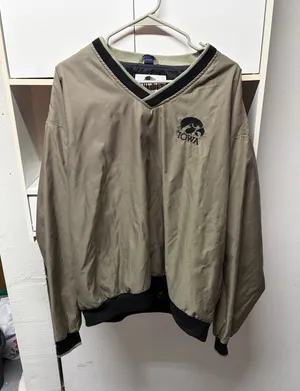 Iowa Hawkeyes windbreaker Tan Size L thumbnail 1