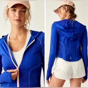 FP Movement by Free People Playin For Keeps Zip-Up Hoodie Track Jacket Size S thumbnail 2