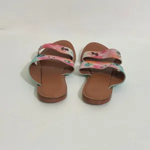 NEW Anthropologie JASPER & JEERA Painted Leather Slide Sandals Brown Gold 37 thumbnail 6