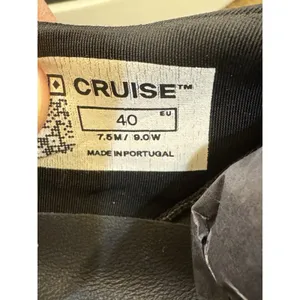 Wolf & Shepherd Cruise Tre Size 40 W 9 M 7.5 Black White Leather Slip On Sneaker thumbnail 9