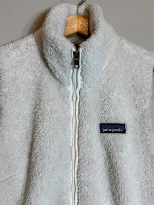 Patagonia Los Gatos Teddy Vest Women's Small Birch White Full Zip Outdoor Hiking thumbnail 4