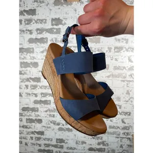 Ugg | women blue wedge sandals heels thumbnail 5