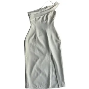 Revolve Superdown Jillian White Asymmetric Cutout Midi Dress XS Minimalist Chic thumbnail 2