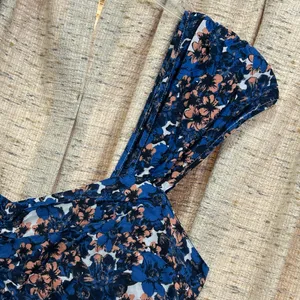 Free People Linen Blend Pattern Play Mini Dress thumbnail 2
