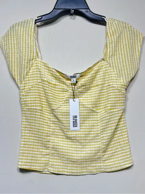BB dakota By steve madden gingham To Me top in sushine mwr size medium thumbnail 1