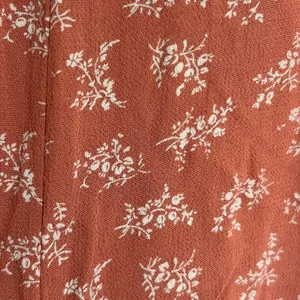 American Eagle Terracotta Orange Floral Wide Leg Crop Pants Medium Viscose thumbnail 11
