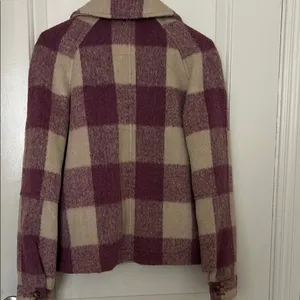 Avec Les Filles Pink and Cream Jacket Cozy Style thumbnail 4
