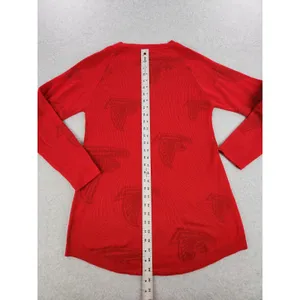 Womens Red‎ Atlanta Falcons Football Tunic Raglan Pullover Sweater Size MEDIUM thumbnail 10