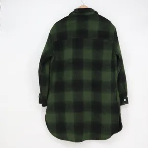 Casa Cabana Brenda Plaid Shacket Black Army Green Buffalo Check Button Down S thumbnail 9
