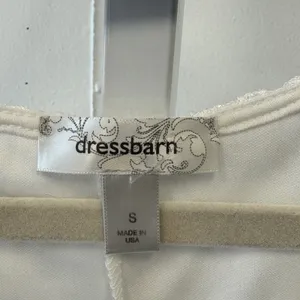 Dressbarn‎ Lace Tunic Top Small Handkerchief Hem 3/4 Sleeve Crochet Boho White thumbnail 5