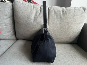 Fendi Vintage mamma baguette neoprene black shoulder bag thumbnail 5