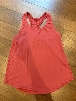Lululemon Maroon Racerback Tank Top Size 4? - C72-043 thumbnail 1