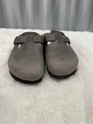 Birkenstock Boston Oiled Leather Clog iron thumbnail 2