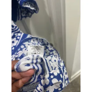 NWT Tuckernuck Tnuck Tunic Petal Paradise Blue & White Mini Dress Sz M thumbnail 6