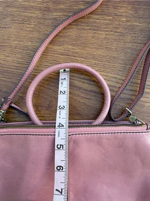 HOBO Sable Pink Genuine Leather Convertible Crossbody Top Handle Satchel Bag thumbnail 8